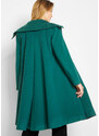 bonprix Kabát do A, imitácia vlny, so širokým stojačikom, farba zelená