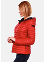 Marikoo ASRAA Dámska prechodná bunda s kapucňou, červená