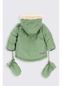 Detská bunda Coccodrillo zelená farba