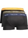 Calvin Klein 3pack pánske boxerky cotton stretch Modrá - Modrá - Modrá