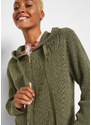bonprix Pletený sveter, farba zelená