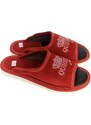 JOHN-C Luxusné dámske červené papuče QUEEN of the HOUSE