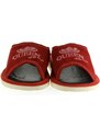 JOHN-C Luxusné dámske červené papuče QUEEN of the HOUSE