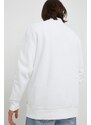 Mikina Levi's pánska, biela farba, jednofarebná