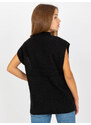 Basic Čierny dámsky pletený sveter SUBLEVEL