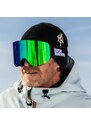 Čierno/zelené snowboardové okuliare Horsefeathers Colt