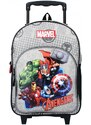 Vadobag Detský cestovný kufor na kolieskach s predným vreckom Avengers - MARVEL
