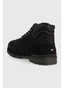 Topánky Tommy Hilfiger pánske, čierna farba