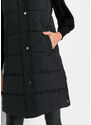 bonprix Prešívaná vesta s kapucňou, farba čierna
