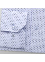 Willsoor Pánska slim fit košeľa svetlomodrá s jemným geometrickým vzorom 14420