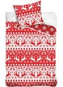 TipTrade (CZ) Bavlnené posteľné obliečky Vianočná poézia - 100% bavlna - 70 x 90 cm + 140 x 200 cm