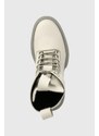 Členkové topánky Rains Palladium x 22600 Show Combat Boot pánske, šedá farba