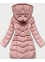 Jejmoda Dámska zimná bunda s kapúňou Moda750 ružová