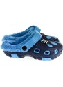 JOHN-C Detské modré zateplené crocsy SANDY 30-35