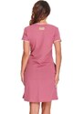 DN Nightwear Nočná košeľa Heidi ružová bavlna organic
