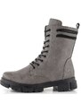 Rieker vyššia šnurovacia členková obuv šedá Y7117-40