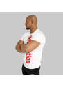 Pánske fitness tričko Iron Aesthetics Cross, biele