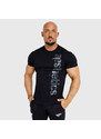 Pánske fitness tričko Iron Aesthetics Cross, čierne