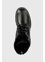 Workery Calvin Klein Jeans Chunky Combat Laceup dámske, čierna farba, na platforme,