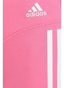 Tréningové šortky adidas Performance Hyperglam dámske, ružová farba, s potlačou, vysoký pás