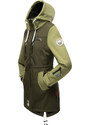Dámska bunda s kapucňou Softshell Drytech 7000 Zimtzicke Marikoo - DARK OLIVE-OLIVE