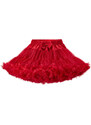 Dievčenská sukňa dolly štýl červená TUTU