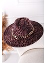 ChicChic Škoricový leopardí klobúk Marlene