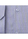 Willsoor Pánska extra slim fit košeľa sivej farby s pruhovaným vzorom 14593
