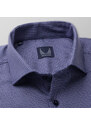 Willsoor Pánska extra slim fit košeľa tmavomodrej farby s károvaným vzorom 14591