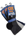 RS Active pánske bavlnené elastické športové členkové ponožky OXSOX