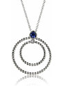 Goldie Diamantový náhrdelník so zafírom Moraglione 1922