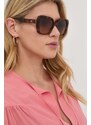 Slnečné okuliare Burberry HELENA dámske, hnedá farba, 0BE4371