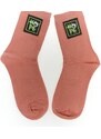 AURA.VIA Ružové ponožky BEAR STUDIO