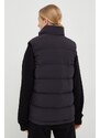 Páperová vesta adidas dámska, čierna farba, zimná, HG6280
