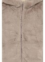 Detská obojstranná bunda Abercrombie & Fitch šedá farba