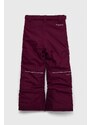 Detské lyžiarske nohavice Columbia fialová farba,