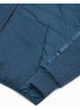 Ombre Clothing Pánska prechodná bunda - tmavo nebesky modrá C601