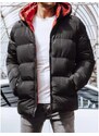 DSTREET Pánska obojstranná zimná bunda TOBIAS čierna