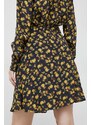 Sukňa Tommy Hilfiger žltá farba, mini, áčkový strih