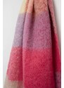 Šál Abercrombie & Fitch dámsky, fialová farba, vzorovaný