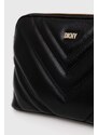 Kožená kabelka Dkny čierna farba, R24EBV23