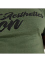 Pánske fitness tričko Iron Aesthetics Puff, vojenská zelená