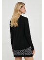 Vlnený sveter MICHAEL Michael Kors dámsky, čierna farba, tenký