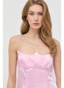 Šaty For Love & Lemons ružová farba, mini, priliehavá