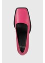 Kožené lodičky Vagabond Shoemakers EDWINA ružová farba, na podpätku, 5310.101.46