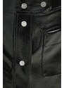 Sukňa HUGO čierna farba, mini, rovný strih