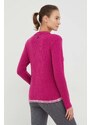 Vlnený sveter Newland dámsky, ružová farba