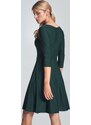 FIGL Zelené šaty s 3/4 rukávom M709 Green