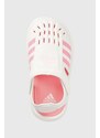 Detské sandále adidas Water biela farba