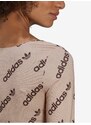 adidas Originals Beige Women's Patterned Shortened T-Shirt - Women